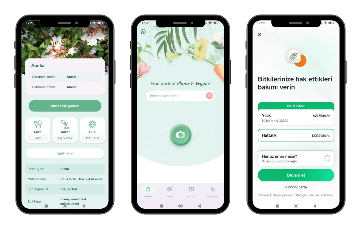Bitki Sağlık Uygulaması Görseli