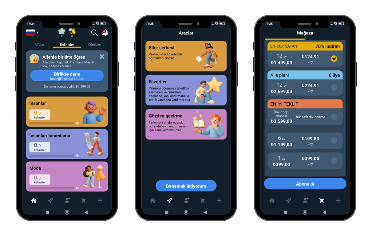 Dil Eğitim Uygulaması Görseli